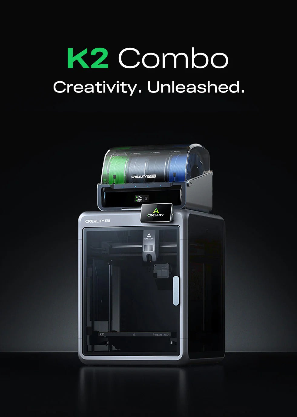 Creality K2/K2Combo 3D Printer | High-Speed Multi-Color Ready | Official Authorized Global Version Creality -3DxWorld