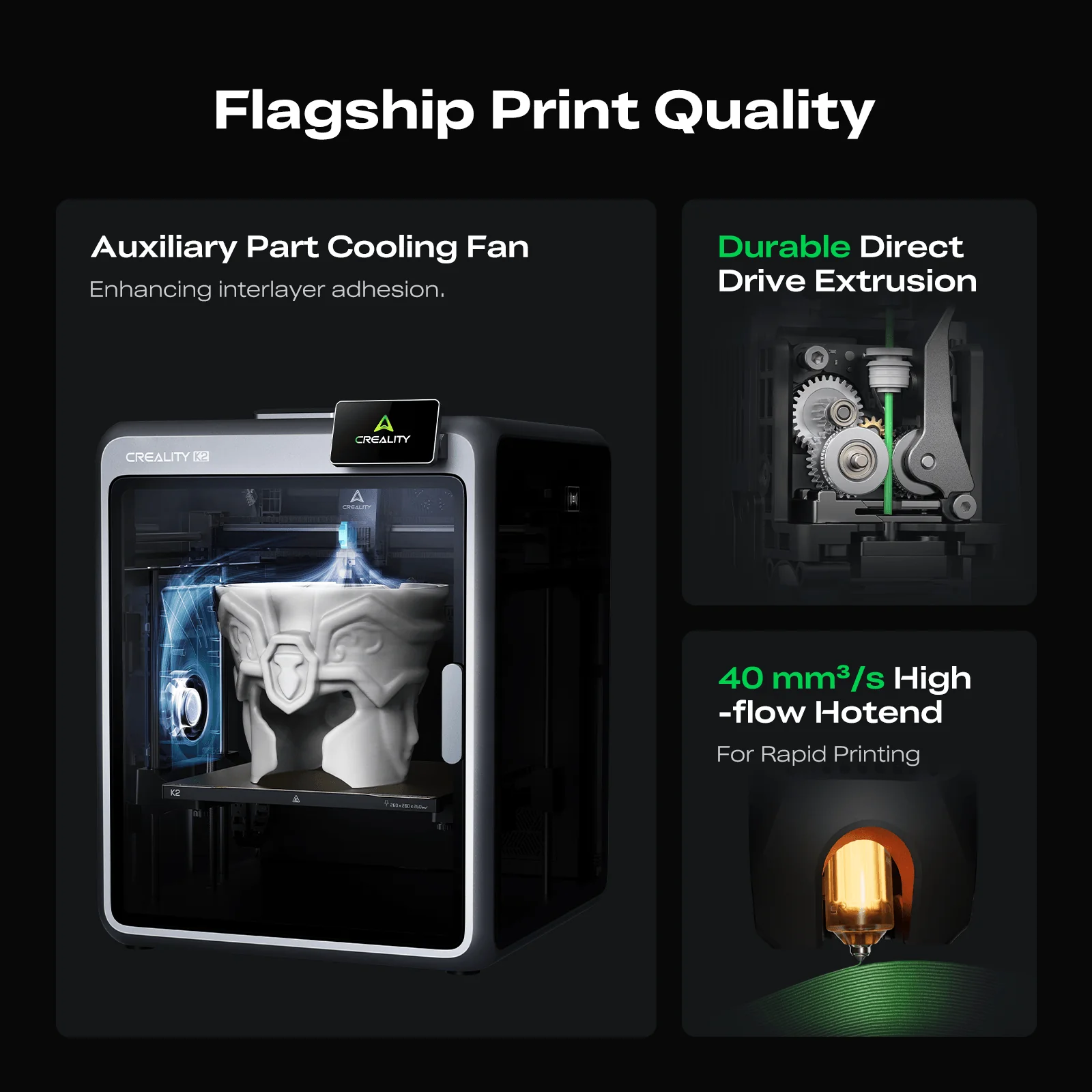 Creality K2/K2Combo 3D Printer | High-Speed Multi-Color Ready | Official Authorized Global Version Creality -3DxWorld
