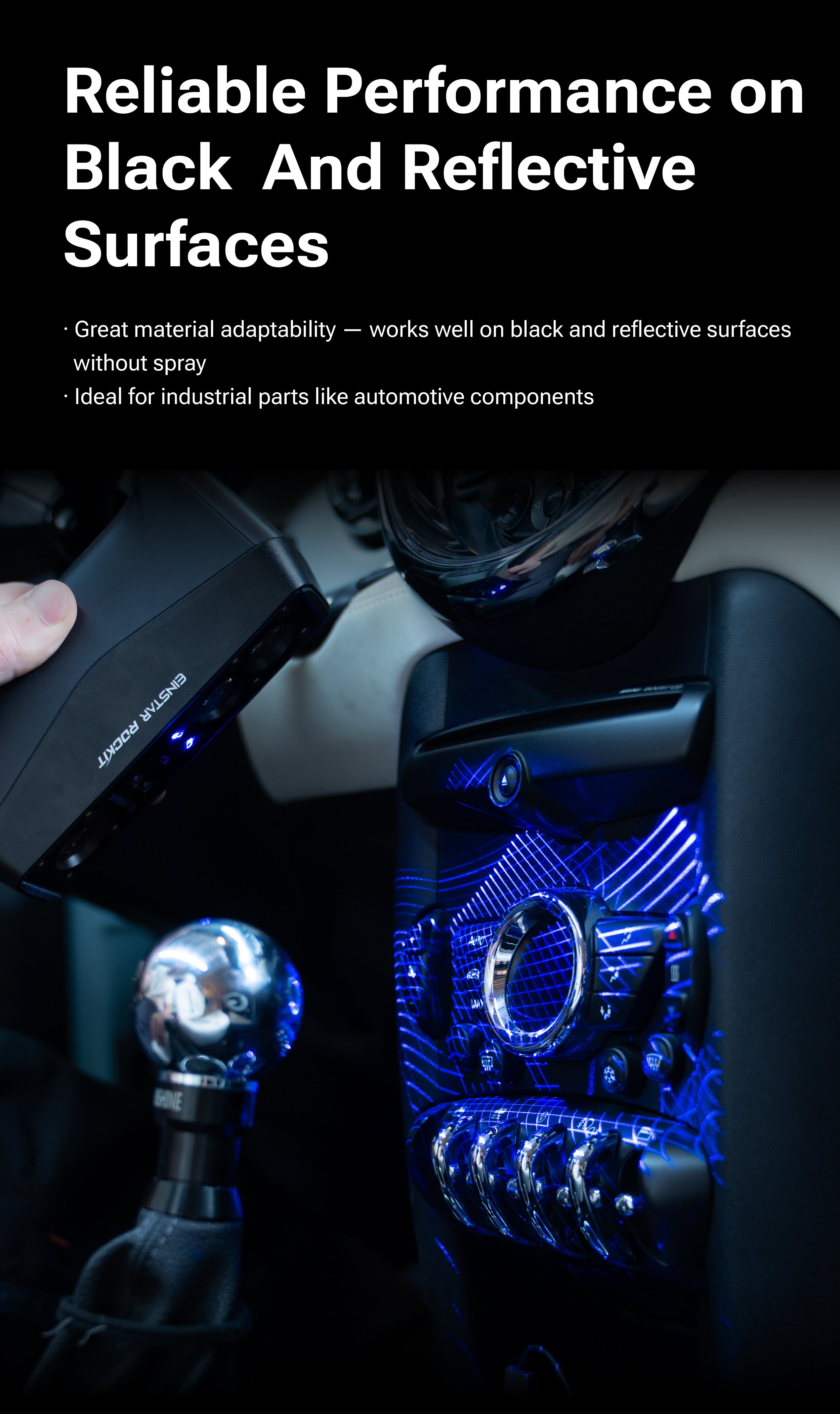 EINSTAR Rockit: Portable Multi-Source 3D Scanner SHINING 3D -3DxWorld
