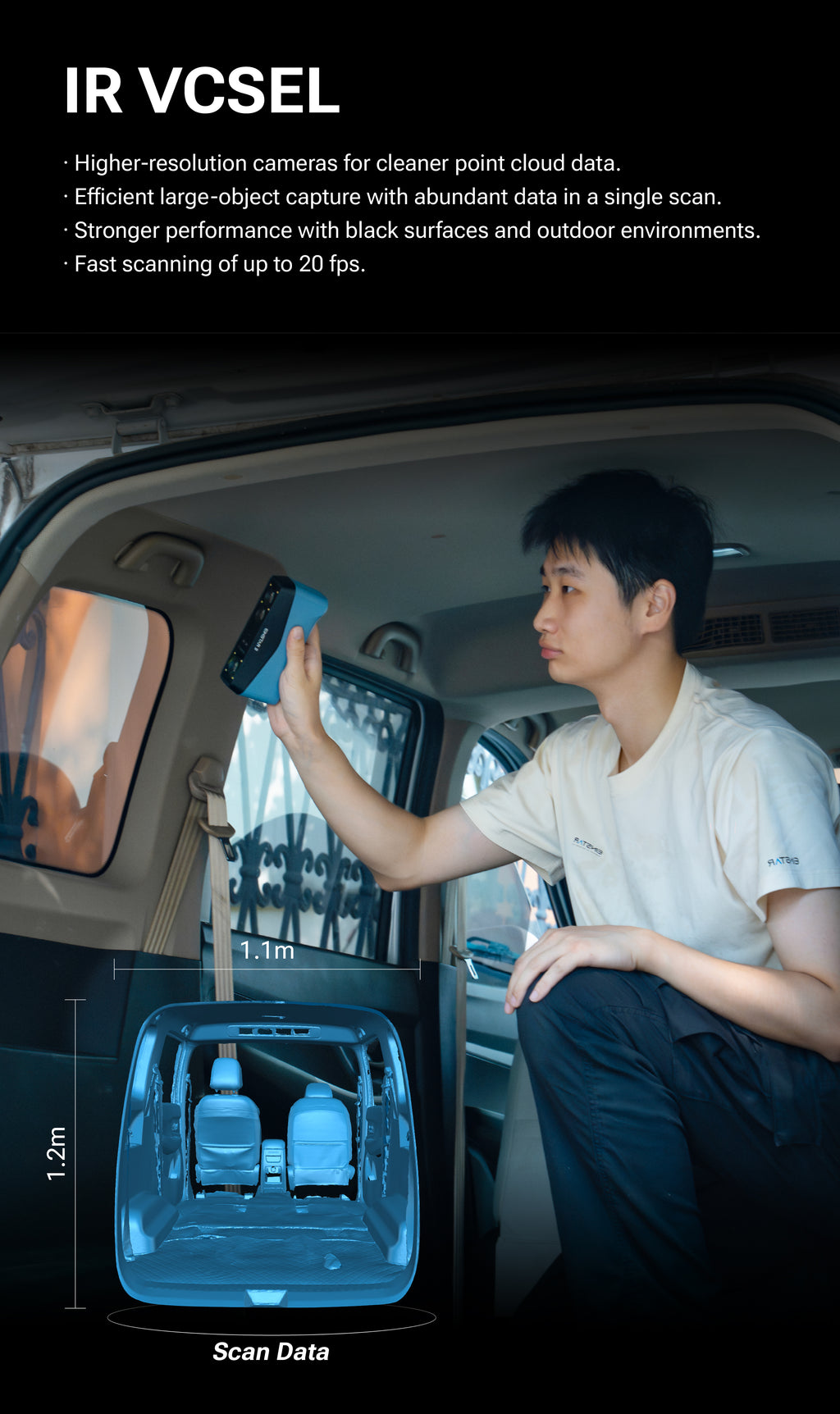 EINSTAR 2: Versatile True Wireless 3D Scanner SHINING 3D -3DxWorld