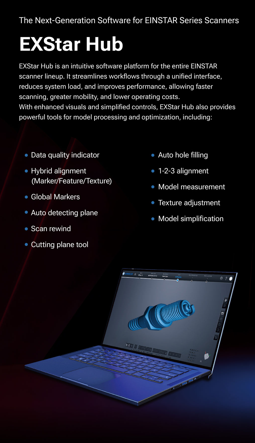 EINSTAR 2: Versatile True Wireless 3D Scanner SHINING 3D -3DxWorld